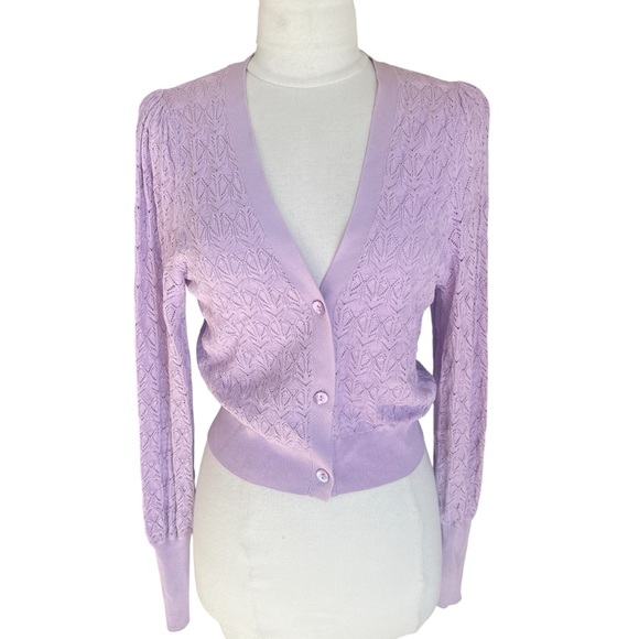 Zara Cardigan Beautiful Delicate Weave Womens size medium - Picture 2 of 6